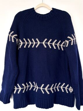 Gap Wool Sweater Baseball Stitch Vintage Men’s XL